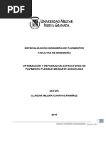 Optimización y Refuerzo de Estructuras de Pavimento Flexible Mediante Geoceldas