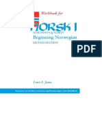 Workbook For Norsk, Nordmenn Og Norge 1 - Beginning Norwegian, Second Edition - Norsk - 1