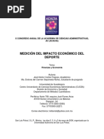 Medición Económica Del Deporte 2