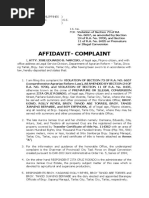 Affidavit Complaint