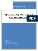 Technology Portfolios Retail Industry: Assignment - Ii