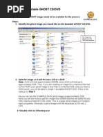 Creating A Bootable GHOST C1