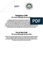 Kebijakan CSR Perusahaan