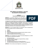 5 Reglamento de Tránsito y Vialidad Del Municipio de Monterrey