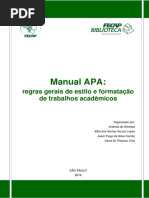 Manual APA Regras Gerais de Estilo e Formatação de Trabalhos Acadêmicos