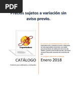 Catalogo Actualización Enero 2018