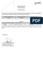 Certi Erbinson Nueva Eps