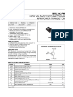 BUL312FH: High Voltage Fast-Switching NPN Power Transistor