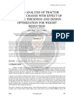 Stress Analysis of Tractor Trolley Chassis With Effect of Various Thickness and Design Optimization For Weight Reduction Ijariie1894