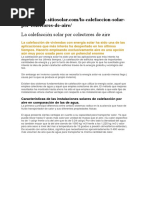 La Calefacción Solar Por Colectores de Aire