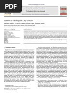 Numerical Tribology of A Dry Contact