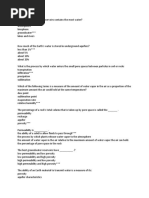 MCQ 4 Groundwater