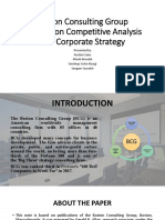 BCG Concept of Competitive Analysis & Corporate Strategy