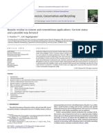 Bauxite Residue in Cement and Cementitious Applications - Current Status and A Possible Way Forward