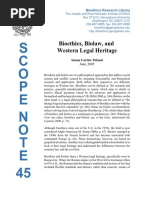 Bioethics Biolaw and Western Legal Heritage - CARTIER POLAND, Susan PDF