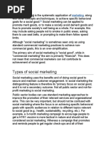 Social Marketing Is The Systematic Application of