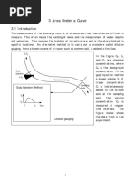 3 Area Under A Curve: Gauging. Here A Known Volume of A Tracer, Such As Common Salt, Is Added To The Flow