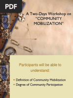 Community Mobilization Workshop - Slides For Sharing - Day 1