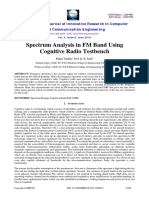 Spectrum Analysis in FM Band Using Cognitive Radio Testbench