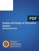 Dcap205 Dcap409 Analysis and Design of Information Systems