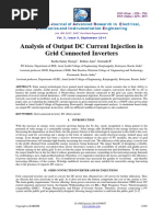 Analysis of Output DC Current Injection in Grid Connected Inverters