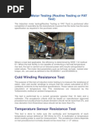 Induction Motor Testing