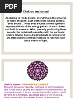 Chakras & Sound