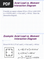 Example: Axial Load vs. Moment Interaction Diagram