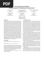 Detecting Network Effect