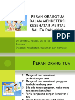 Eliyati D. Rosadi. Peran Ortu Dalam Mendeteksi Kesmen Balita Dan Anak