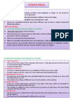 Power Press: 1. Classification Based On Source of Power