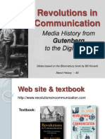 Revolutions in Communication: Media History From To The Digital Age