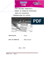 Manual de Costo