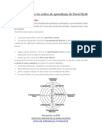 Interpretación de Los Estilos de Aprendizaje de David Kolb