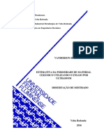 Dissertação de Mestrado: Estimativa Da Porosidade de Material Cerâmico Utilizando o Ensaio Por Ultrassom - Vanderson Sizino Menezes (Uff-Vr)