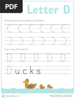 Practice Tracing D Prek