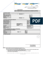 Solicitud de Factibilidad de Suministro de Energía Eléctrica