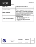 Competency Based Curriculum For Computer System Servicing NCII