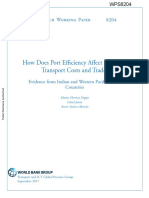 How Does Port Efficiency Affect Maritime Transport Costs and Trade?