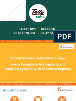 Tally ERP9 Course Syllabus GST