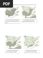 Ejercicios de Mapas Mudos de La Reconquista