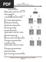 Cantos de Gloria Con Acordes 2017