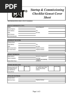 Genset Startup and Commissioning Checklist C 175