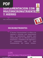 Suplementacion Con Multimicronutrientes y Hierro