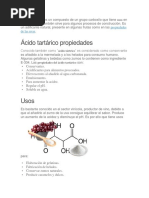 Acido Tartarico