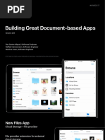 Building Great Documentbased Apps in Ios 11