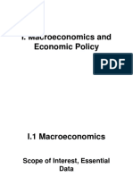 I. Macroeconomics and Economic Policy