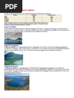 Centroamerica Con Sus Lagos, Lagunas, Puertos, Montañas, Rios y Volcanes