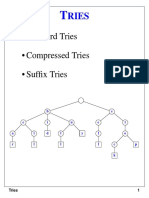 Standard Tries - Compressed Tries - Suffix Tries