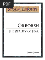 The Reality of Fear: Orrorsh